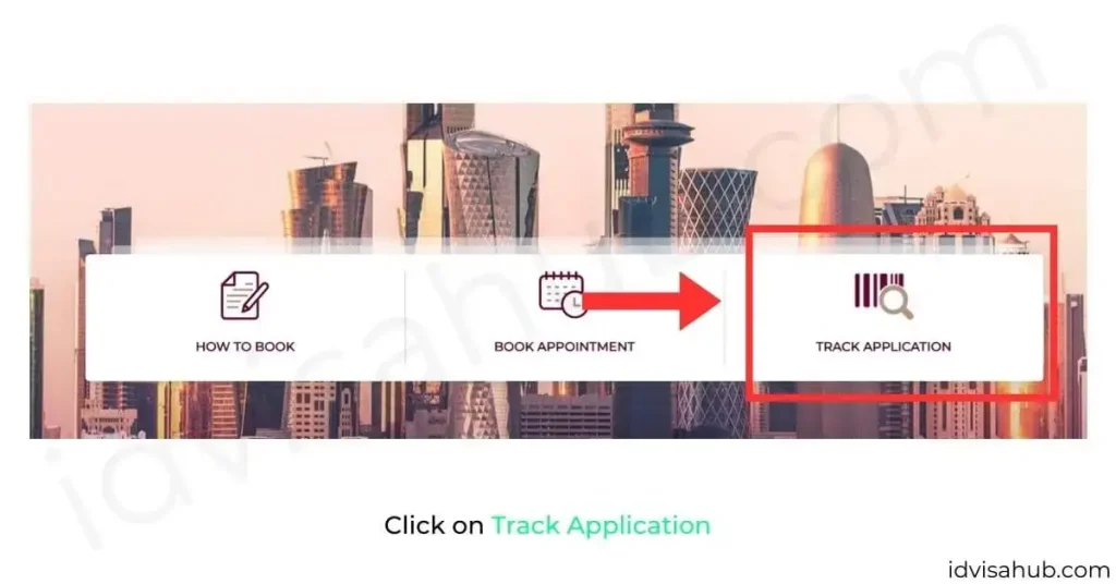 Click on Track Application