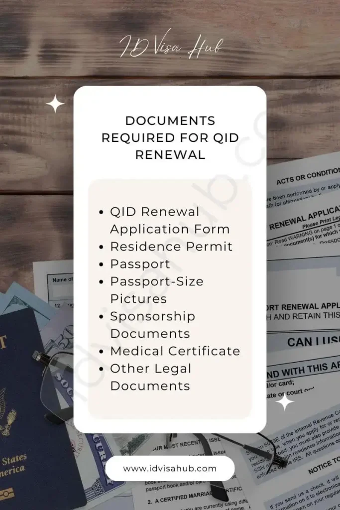 Documents Required for QID Renewal