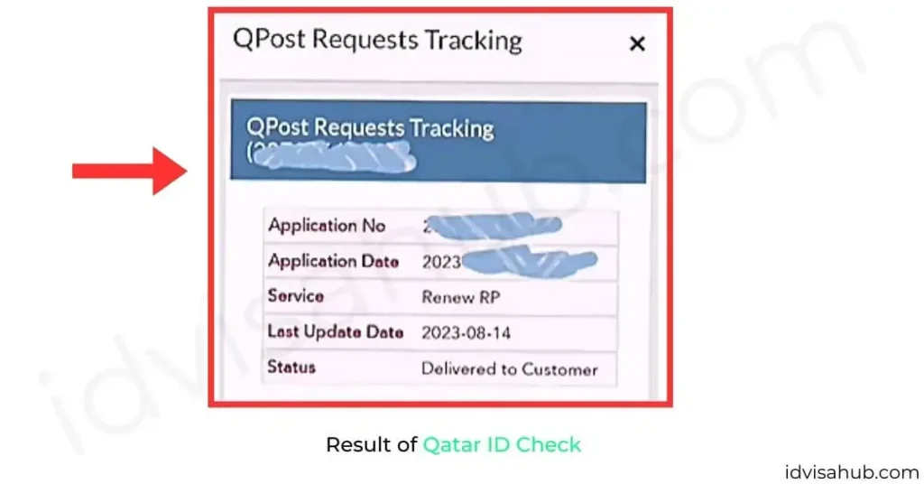 Result of Qatar ID Check