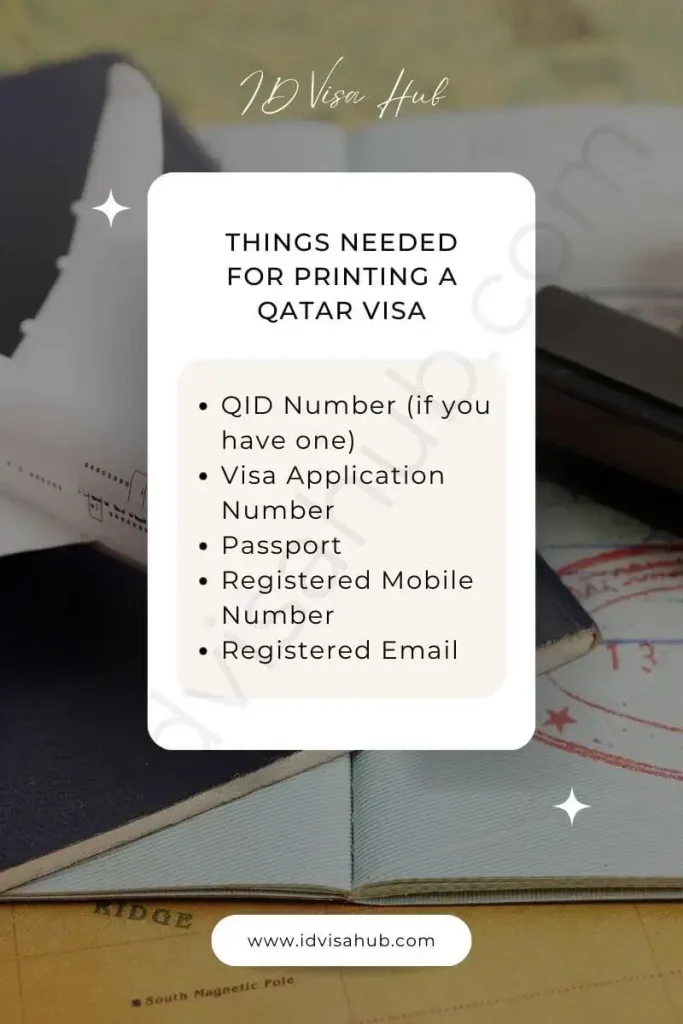 Things Needed for Printing A Qatar Visa