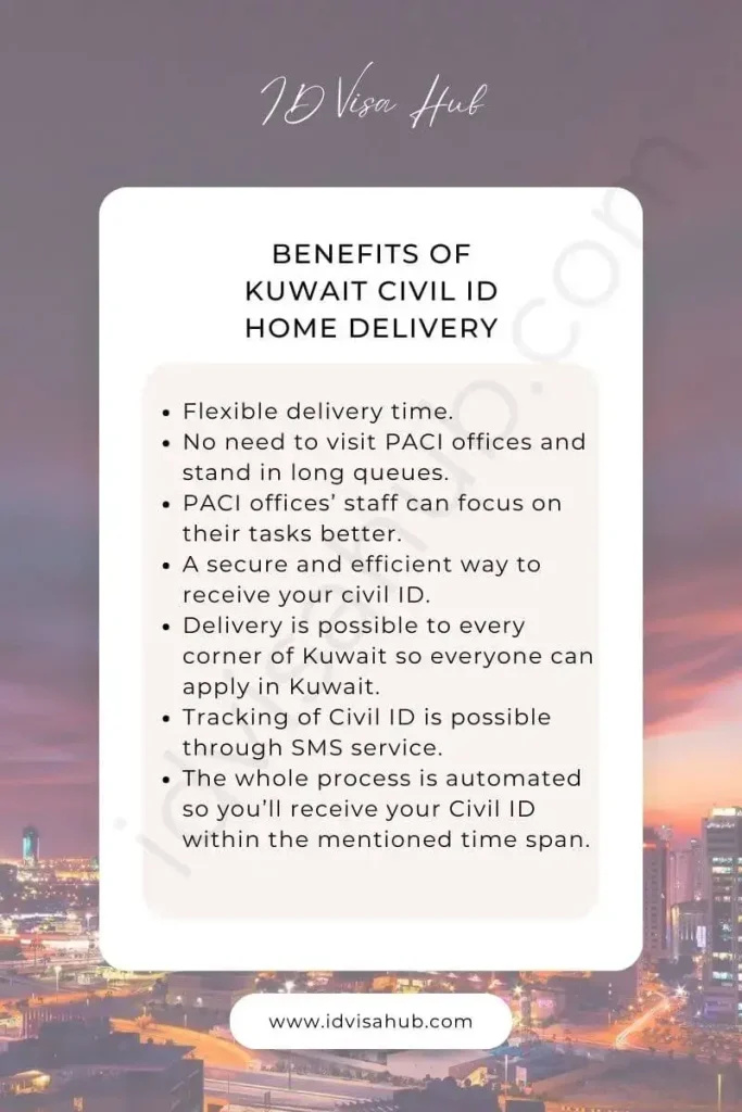 Benefits of Kuwait Civil ID Home Delivery
