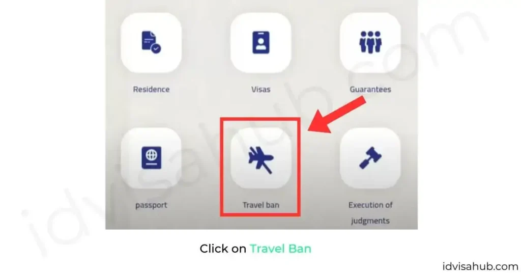 Click on Travel Ban