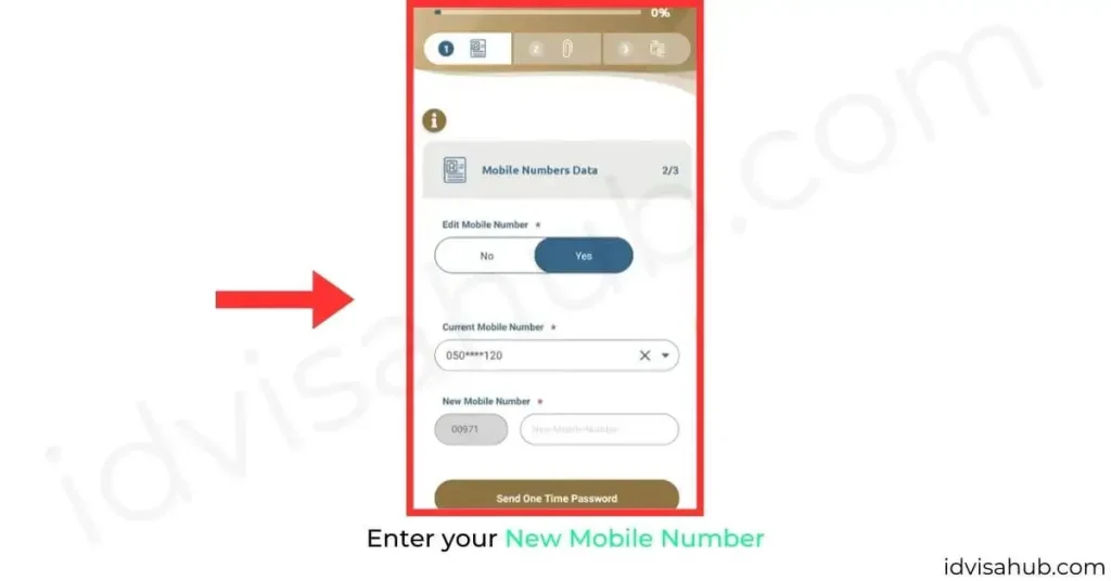 Enter your New Mobile Number