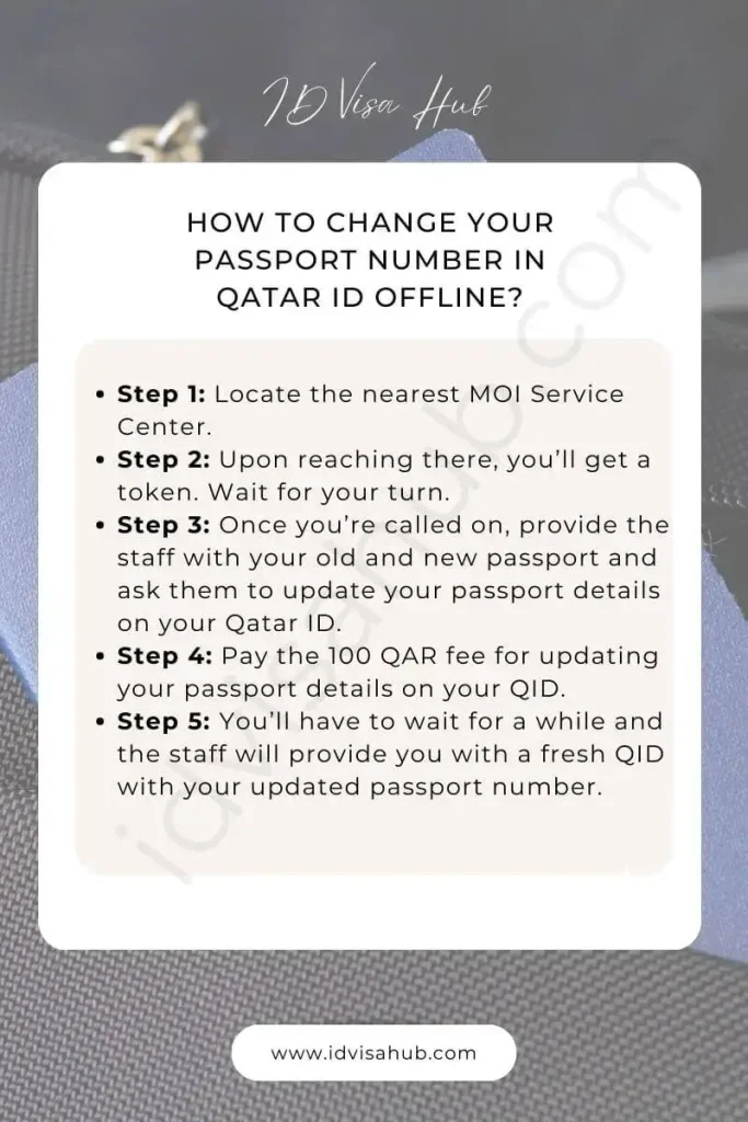 How To Change Your Passport Number in Qatar ID Offline