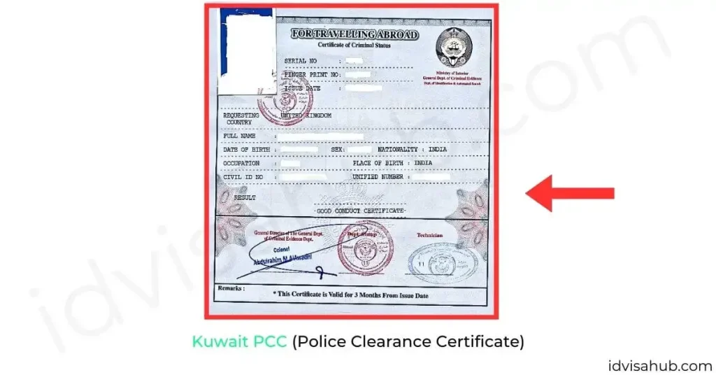 Kuwait PCC (Police Clearance Certificate)