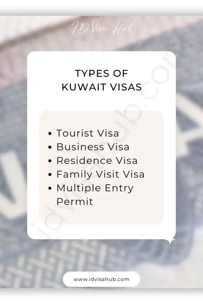 Types of Kuwait Visas