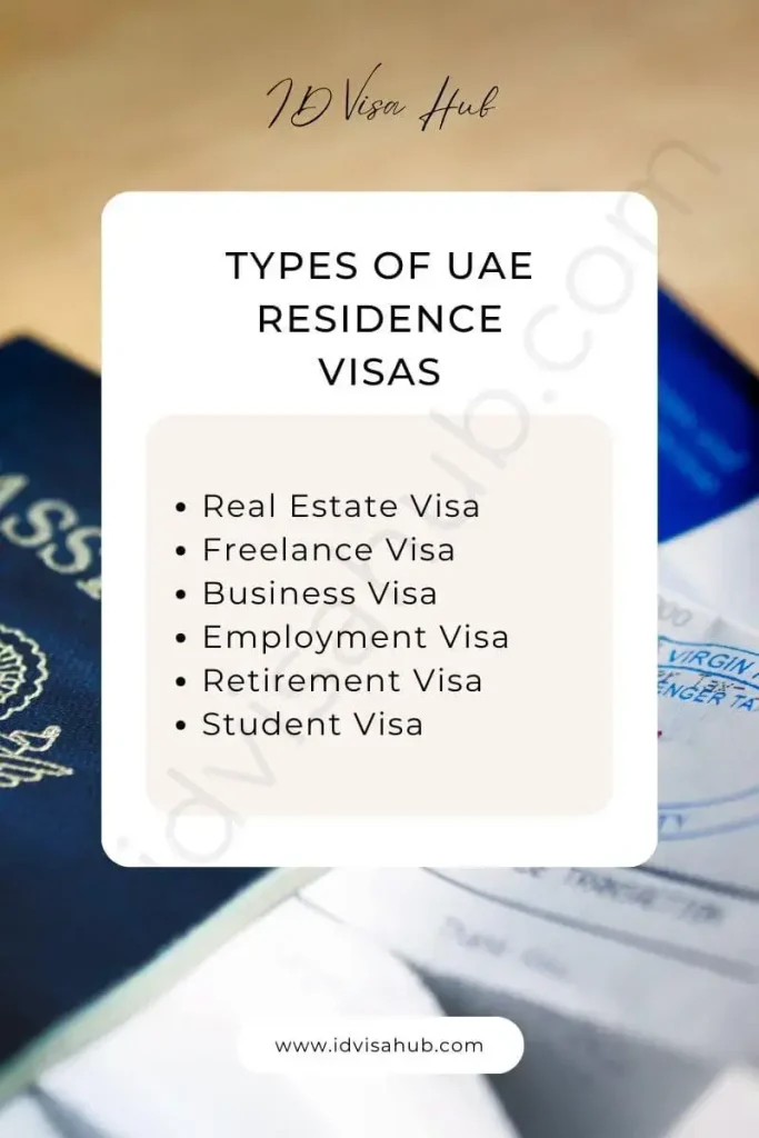 Types of UAE Residence Visas