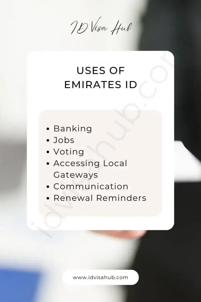 Uses of Emirates ID
