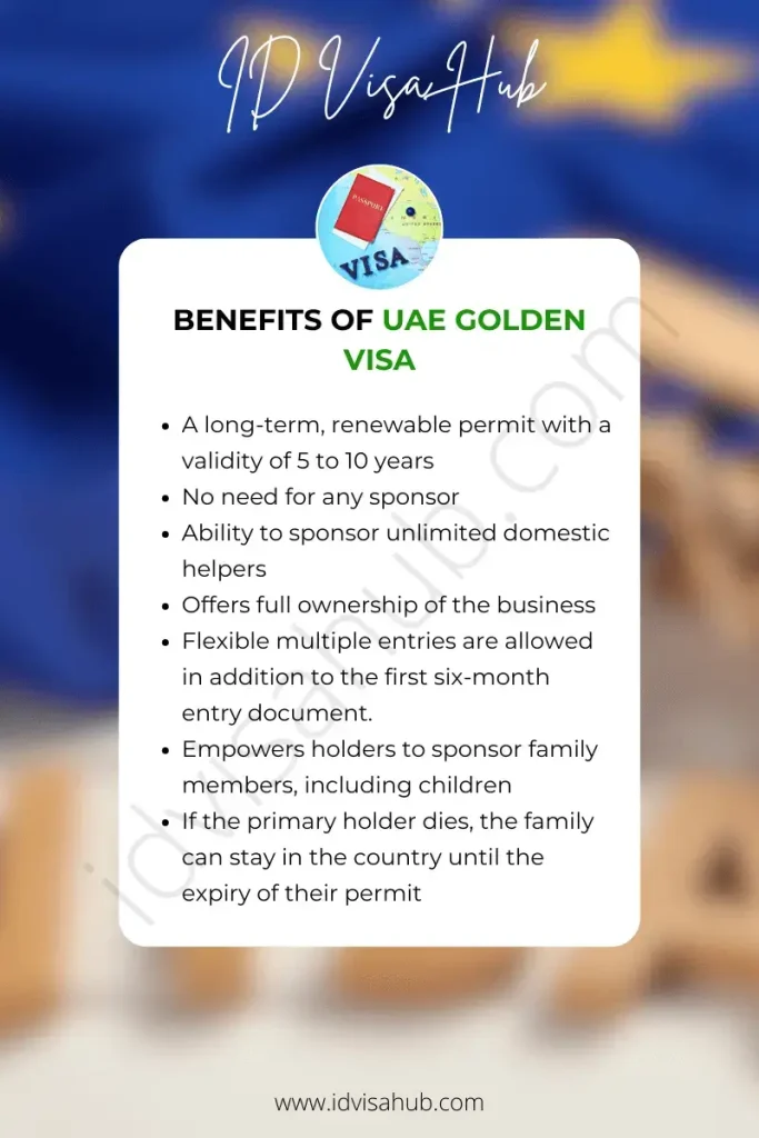 Benefits of UAE Golden Visa